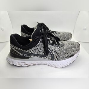 Nike React Infinity Run Flyknit 3 Shoes Women's 9.5 Grey Running Road Sneakers